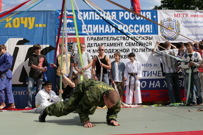 Показательные выступления спортсменов клуба им. А. Невского