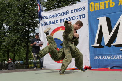 Показательные выступления спортсменов клуба им. А. Невского