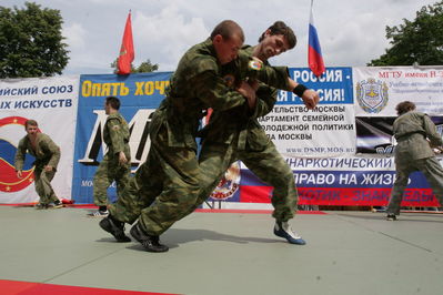 Показательные выступления спортсменов клуба им. А. Невского